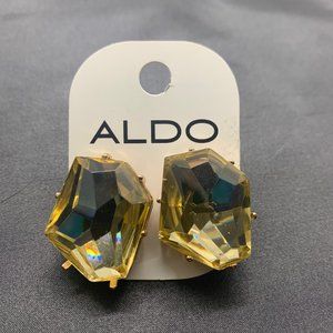 Aldo Large Irregular Yellow Jewel Studs